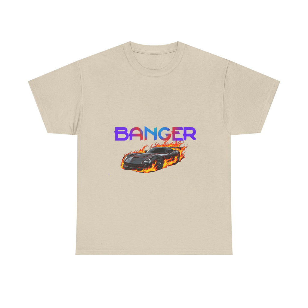 Banger Graphic Tee, Retro Car Shirt, Unisex Heavy Cotton Tee, Gift for Car Enthusiasts, Summer Casual Wear, Streetwear Fashion,